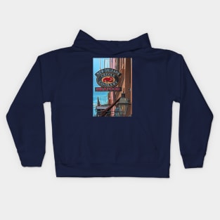 New Orleans Creole Cookery French Quarter Seafood Kids Hoodie